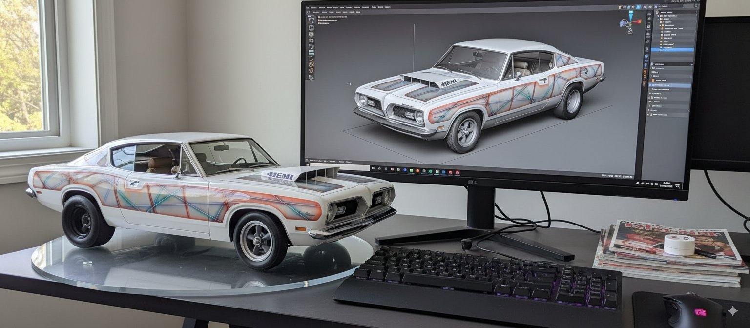 Make a Custom 1/18 Scale Diecast of your car "Image Only"