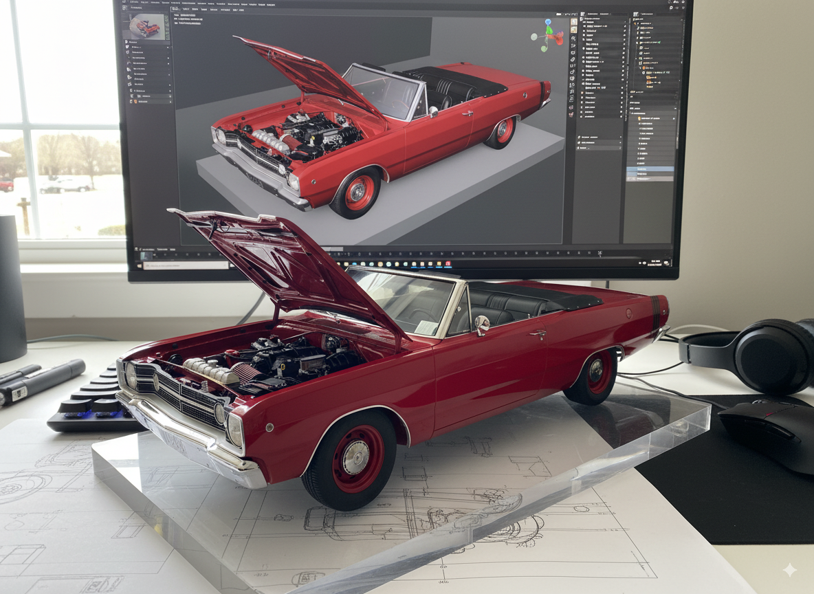 Make a Custom 1/18 Scale Diecast of your car "Image Only"