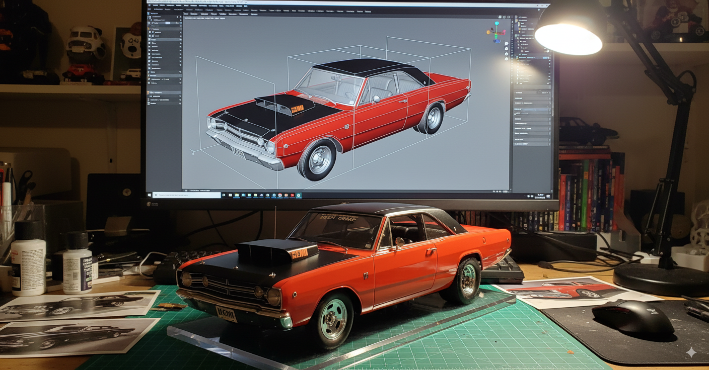 Make a Custom 1/18 Scale Diecast of your car "Image Only"