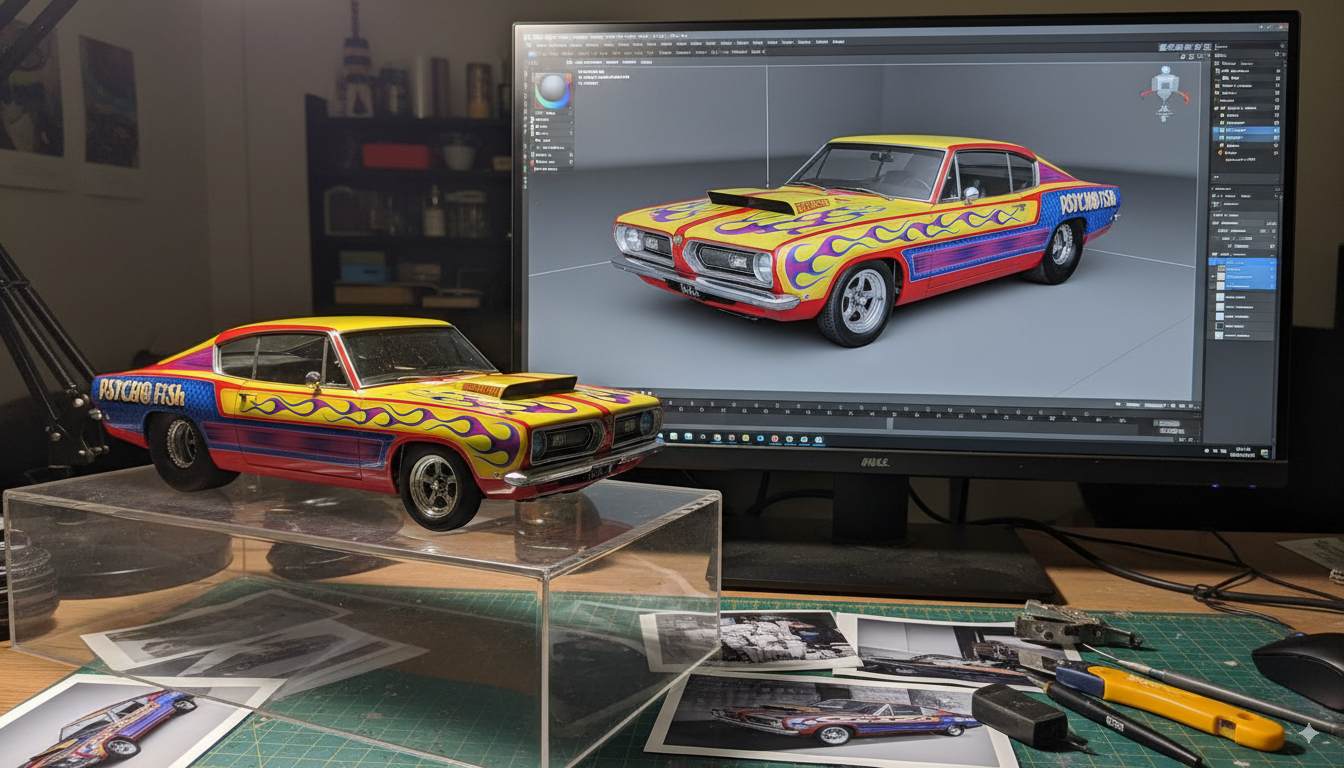 Make a Custom 1/18 Scale Diecast of your car "Image Only"