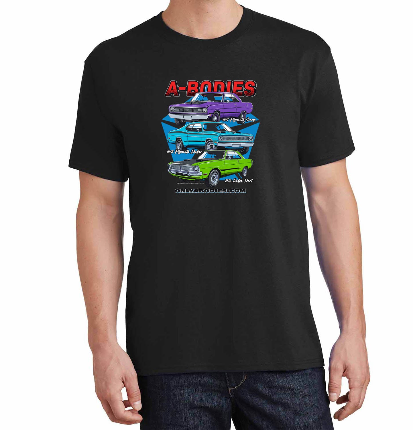 Only Abodies 2025 Club 70's Edition T-Shirt Front Logo Only