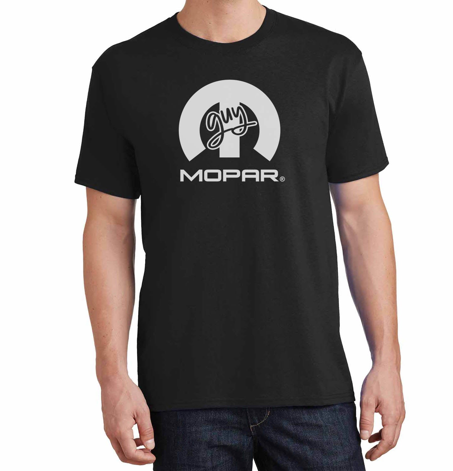 Only Abodies 2025 Club "Mopar Guy" T-Shirt Front Logo