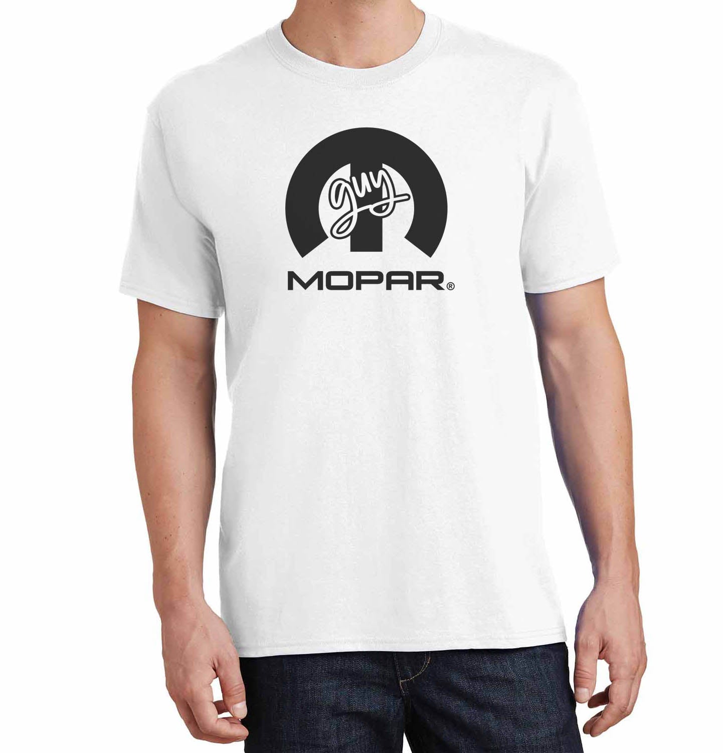 Only Abodies 2025 Club "Mopar Guy" T-Shirt Front Logo