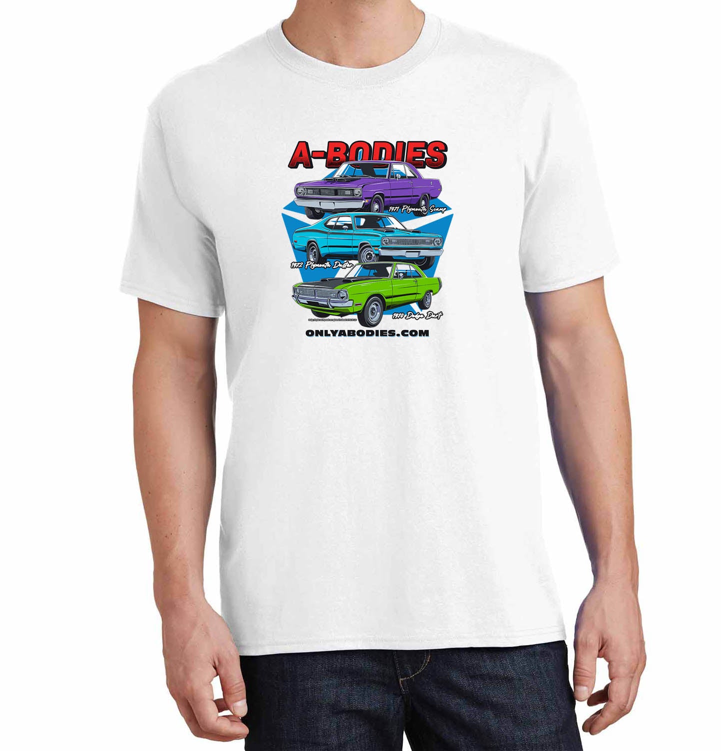Only Abodies 2025 Club 70's Edition T-Shirt Front Logo Only